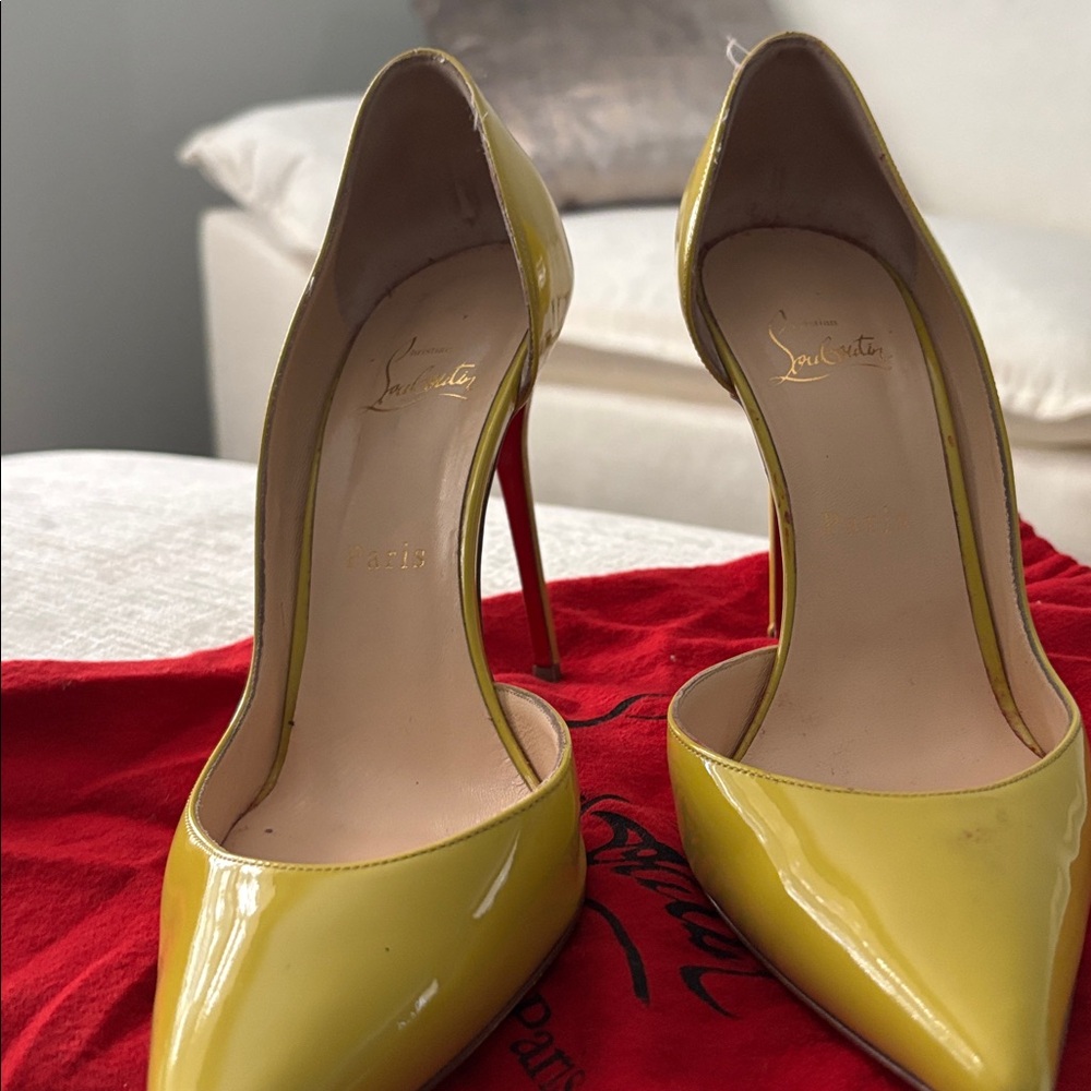 Christian Louboutin Yellow Heels